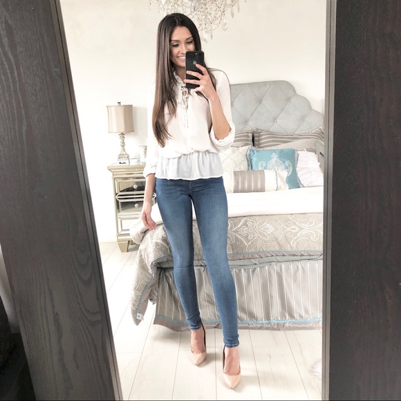 H&M Tops - White Chiffon Top